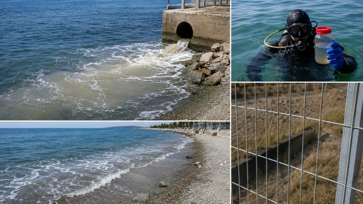 Жители Лимасола зафиксировали слив нечистот в море у очистных сооружений района Мони