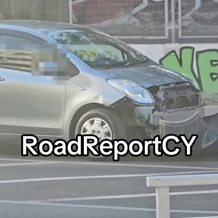 В Лимасоле заметили серебристый хэтчбек с поврежденным передним бампером на улице Гладстон