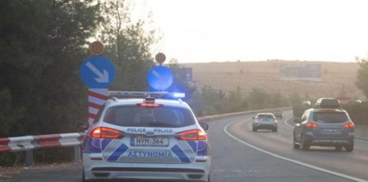 Авария 7 октября на трассе Никосия - Лимассол вызвала временный затор в районе Мони